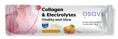 Osavi Collagen Electrolytes Vitality and Glow, Orange & Grapefruit - 10g (1 serving)