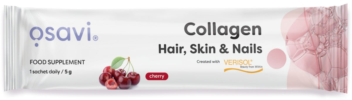 Osavi Collagen Peptides (Hair Skin & Nails), Cherry - 5g (1 serving)