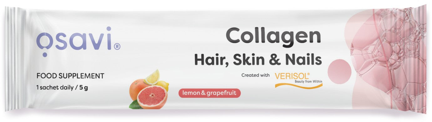 Osavi Collagen Peptides (Hair, Skin & Nails), Lemon & Grapefruit - 5g (1 serving)