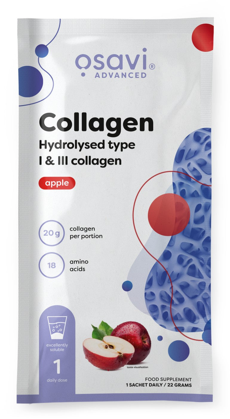 Osavi Collagen Hydrolysed Type I & III, Apple - 22g (1 serving)