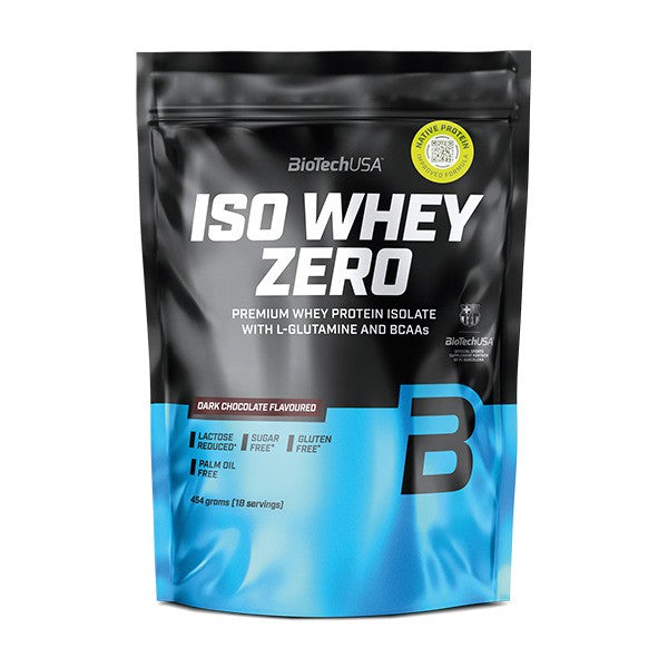 BioTechUSA Iso Whey Zero, Dark Chocolate - 454g