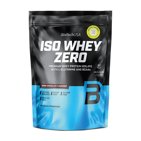 BioTechUSA Iso Whey Zero, Dark Chocolate - 454g