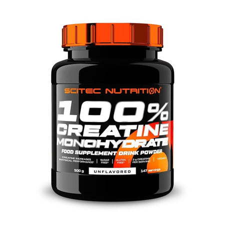 SciTec 100% Creatine Monohydrate, Unflavored - 500g