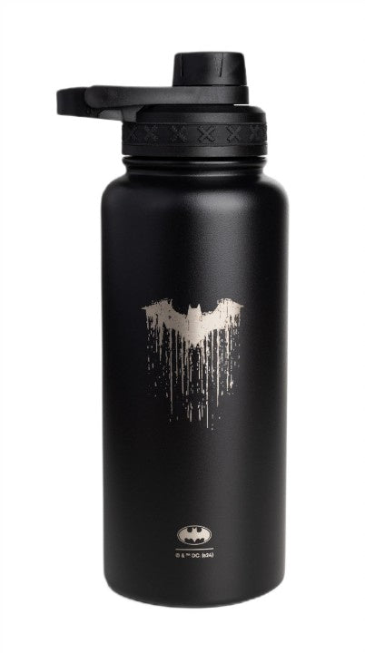 SmartShake Bohtal Insulated Sports Bottle - DC Comics, Batman Logo Drip - 960 ml