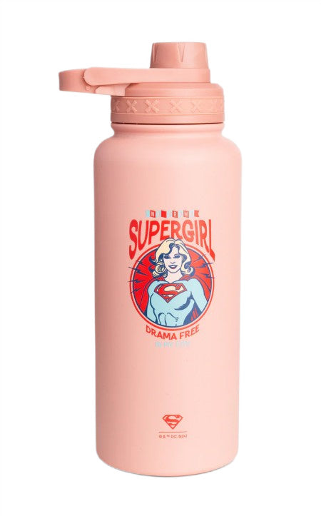 SmartShake Bohtal Insulated Sports Bottle - DC Comics, Supergirl Drama Free - 960 ml
