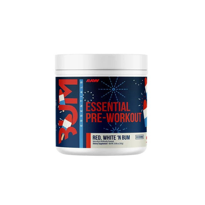 Raw Nutrition CBUM Essential Pre - Workout, Red White 'N Bum - 393g