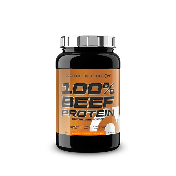 SciTec 100% Beef Protein, Caramel Banana - 900g