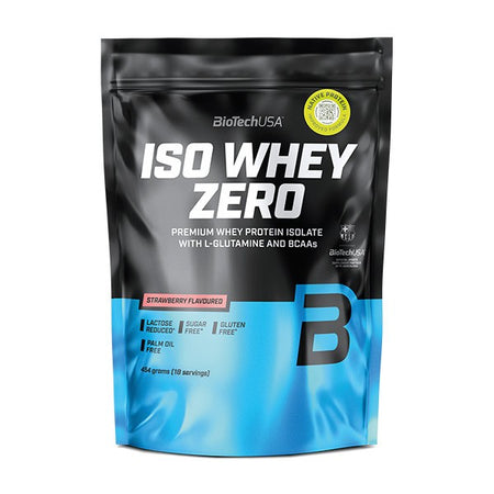 BioTechUSA Iso Whey Zero, Strawberry - 454g