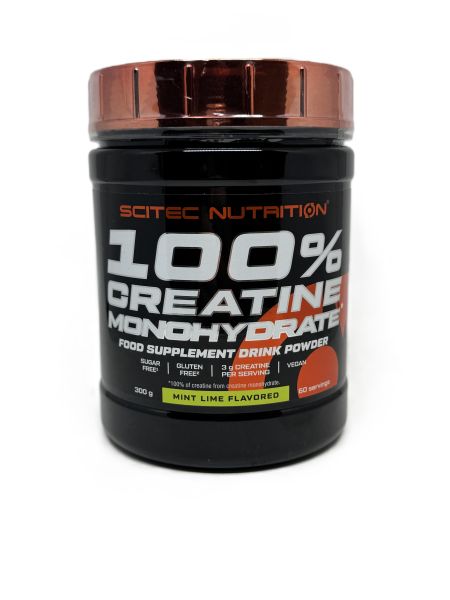 SciTec 100% Creatine Monohydrate, Mint Lime - 300g