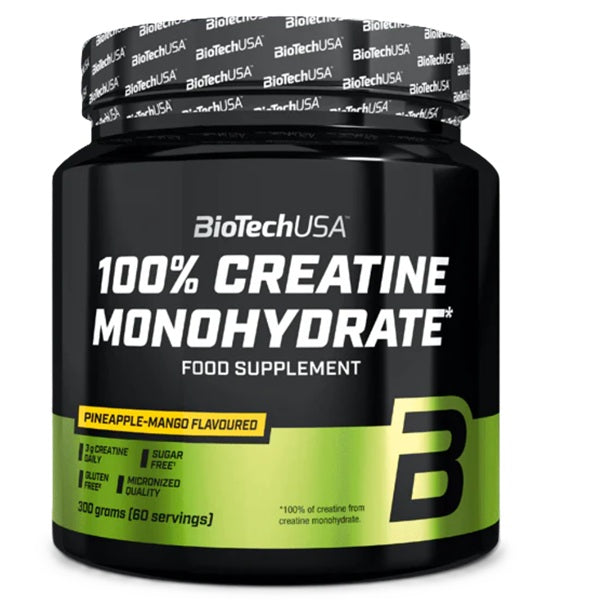 BioTechUSA 100% Creatine Monohydrate, Pineapple - Mango - 300g