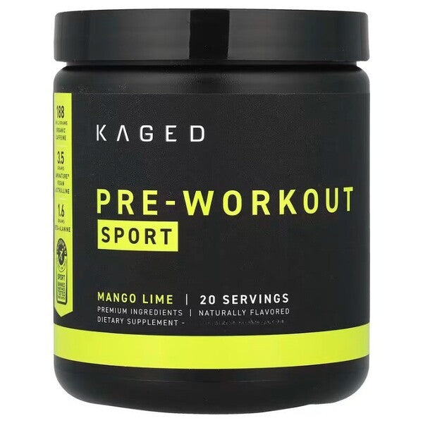 Kaged Muscle Pre - Workout Sport, Mango Lime - 259g