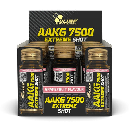 Olimp Nutrition AAKG 7500 Extreme Shot, Grapefruit - 9 x 25 ml