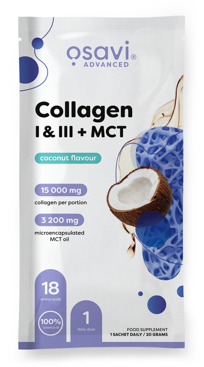Osavi Collagen I & III + MCT, Coconut - 20g (1 serving)