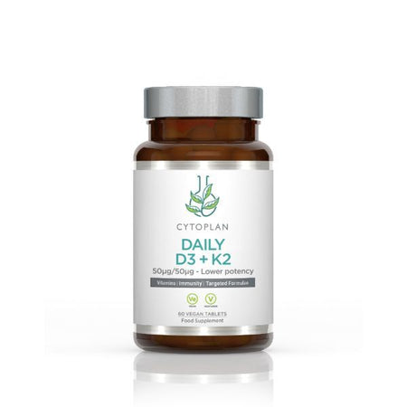 Cytoplan Daily D3 + K2 - 60 vegan tabs