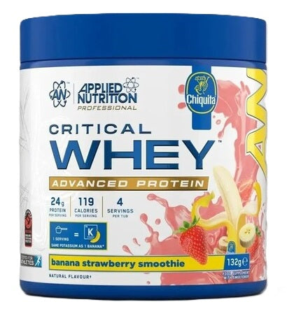 Applied Nutrition Critical Whey, Banana Strawberry Smoothie - 132g (4 servings)