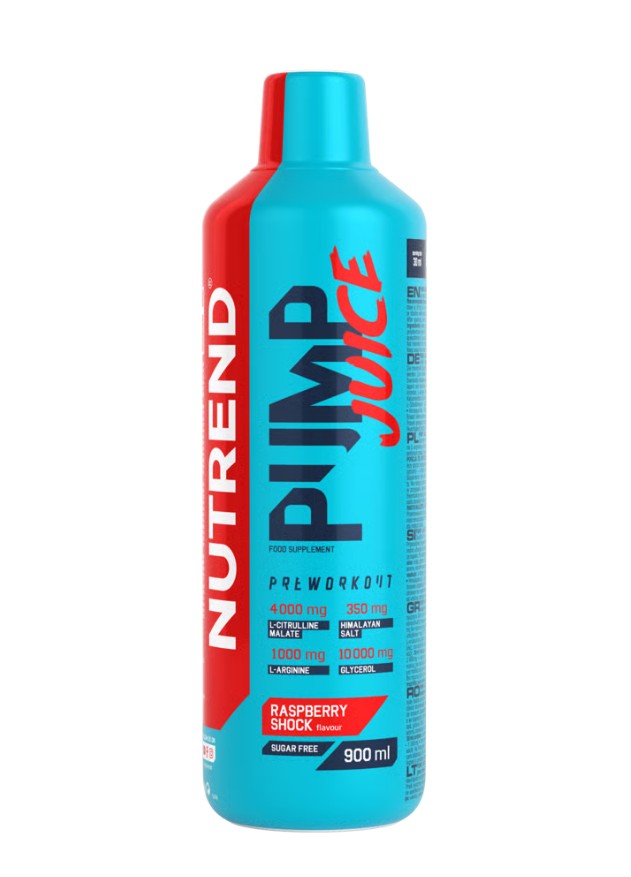 Nutrend Pump Juice, Raspberry Shock - 900 ml