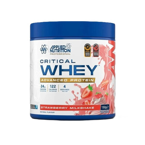 Applied Nutrition Critical Whey, Strawberry Milkshake - 132g (4 servings)