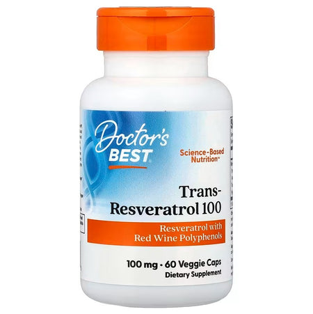 Doctor's Best Trans - Resveratrol 100, 100mg - 60 vcaps