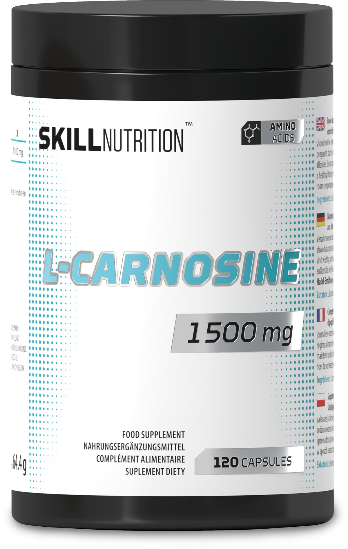 Skill Nutrition L - Carnosine, 1500mg - 120 vegan caps