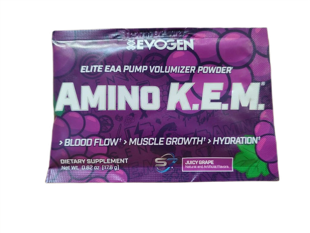 Evogen Amino K.E.M. EAA, Juicy Grape - 17.6g (1 serving)