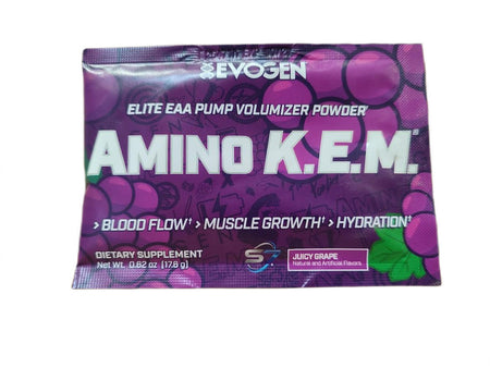 Evogen Amino K.E.M. EAA, Juicy Grape - 17.6g (1 serving)