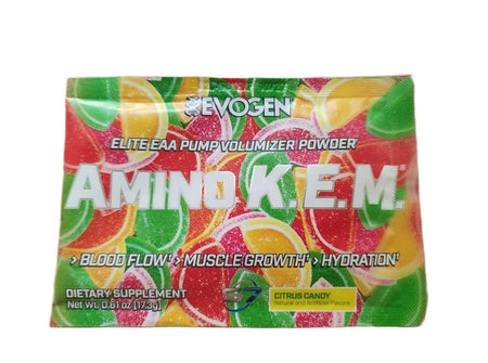 Evogen Amino K.E.M. EAA, Citrus Candy - 17.3g (1 serving)