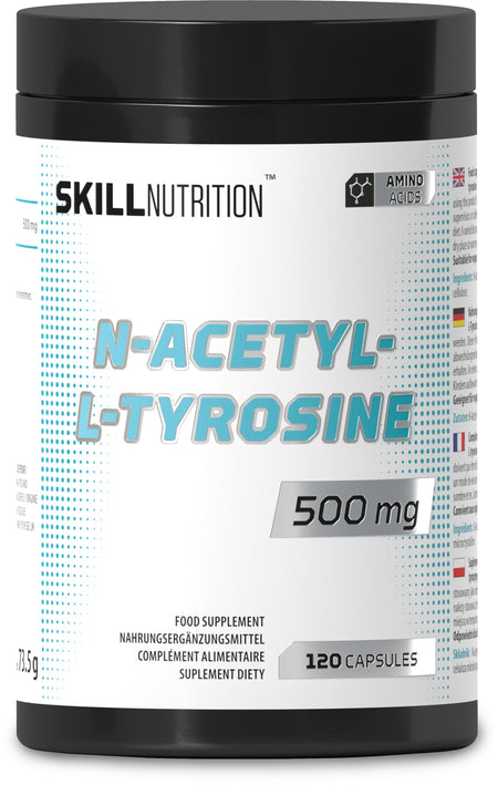 Skill Nutrition N - Acetyl - L - Tyrosine, 500mg - 120 vegan caps