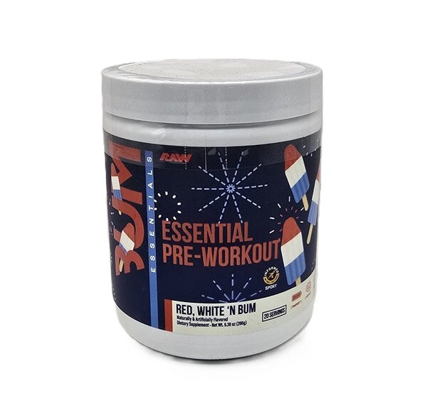 Raw Nutrition CBUM Essential Pre - Workout, Red White 'N Bum - 266g