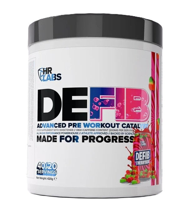 HR Labs Defib Advanced Pre Workout Catalyst, Cherryade - 420g