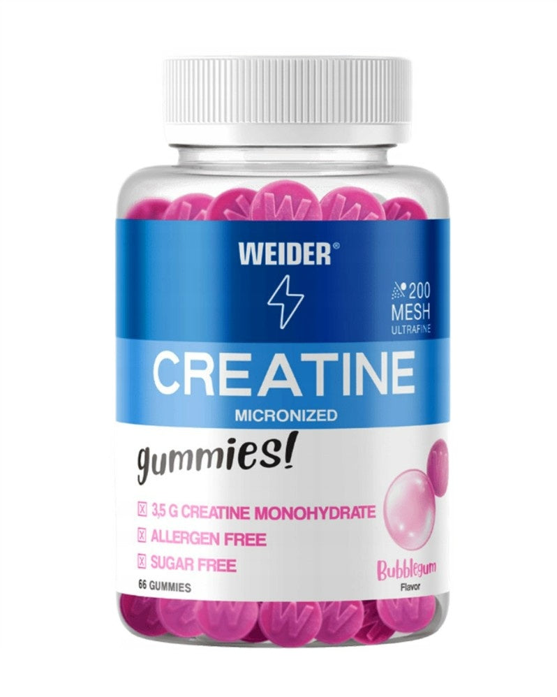 Weider Micronized Creatine Gummies, Bubblegum - 66 gummies