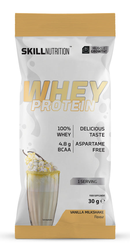 Skill Nutrition Whey Protein Powder, Vanilla Milkshake - 30g (1 serving)