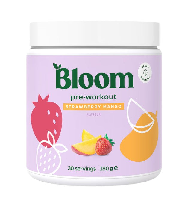 Bloom Pre - Workout, Strawberry Mango - 180g