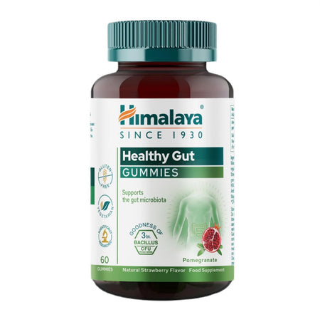 Himalaya Healthy Gut Gummies, Natural Strawberry - 60 gummies