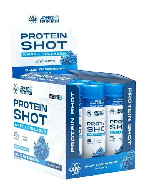Applied Nutrition Protein Shot, Blue Raspberry - 12 x 100 ml