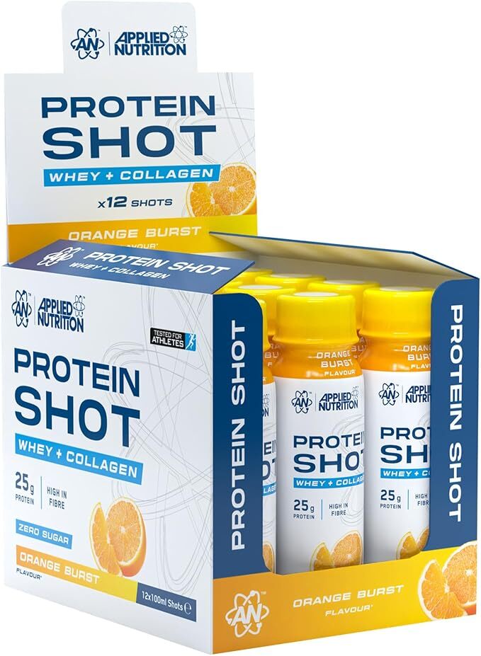 Applied Nutrition Protein Shot, Orange Burst - 12 x 100 ml