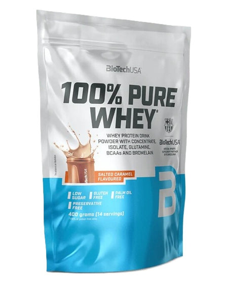 BioTechUSA 100% Pure Whey, Salted Caramel - 400g