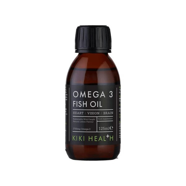 KIKI Health Omega 3 Fish Oil, Lemon - 125 ml