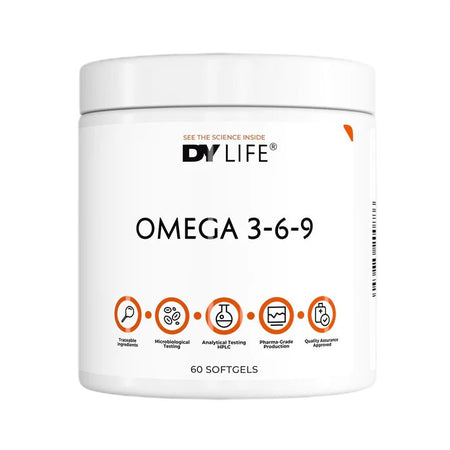 Dorian Yates DY LIFE Omega 3 - 6 - 9 - 60 softgels