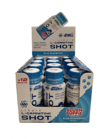 Applied Nutrition Liquid L - Carnitine Shot, Slush Puppie Blue Raspberry - 12 x 60 ml