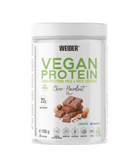 Weider Vegan Protein, Choco - Hazelnut - 750g