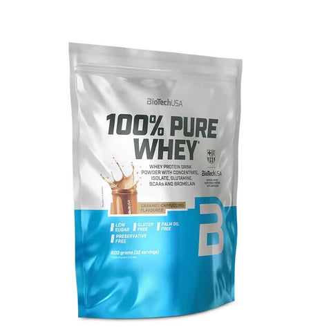 BioTechUSA 100% Pure Whey, Caramel - Cappuccino - 900g