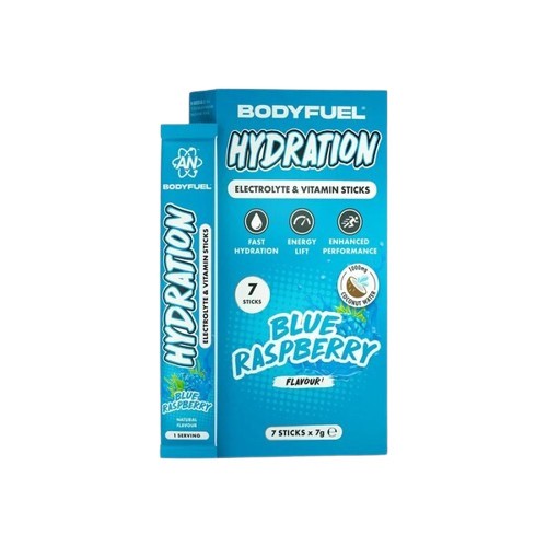 Applied Nutrition Bodyfuel Hydration Electrolyte & Vitamin Sticks, Blue Raspberry - 7 x 7g