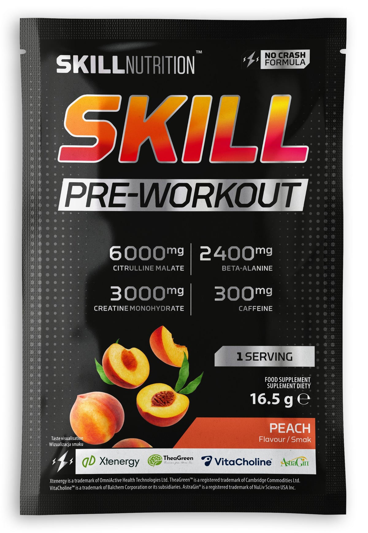 Skill Nutrition Skill Pre - Workout, Peach - 16.5g (1 serving)