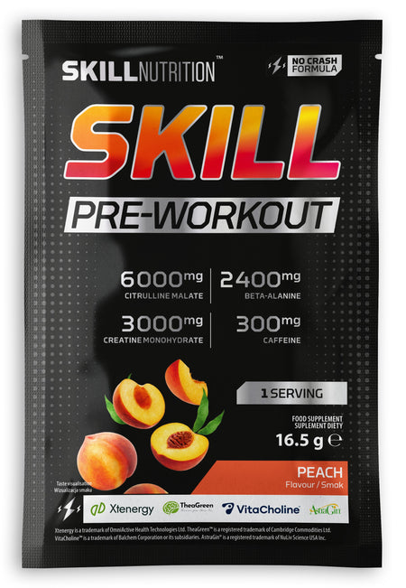 Skill Nutrition Skill Pre - Workout, Peach - 16.5g (1 serving)