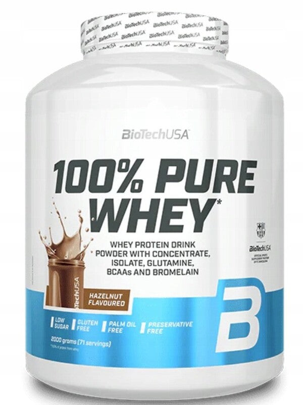 BioTechUSA 100% Pure Whey, Hazelnut (EAN 5999076269754) - 2000g