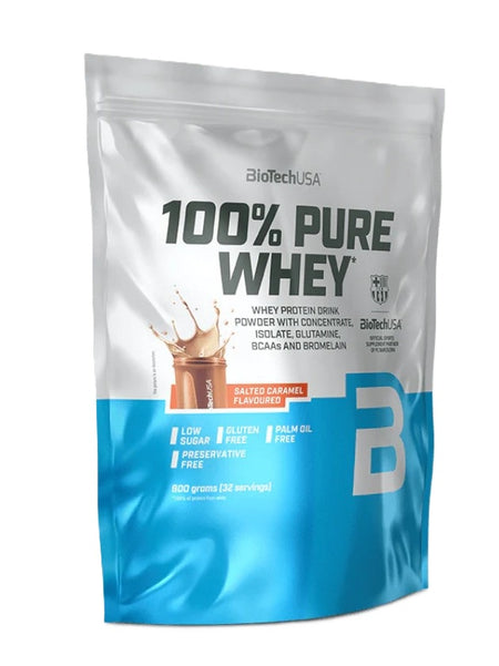 BioTechUSA 100% Pure Whey, Salted Caramel - 900g