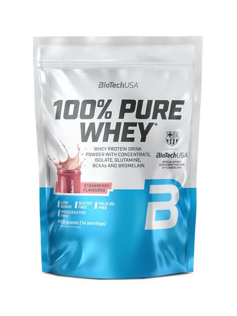 BioTechUSA 100% Pure Whey, Strawberry (EAN 5999076269549) - 400g