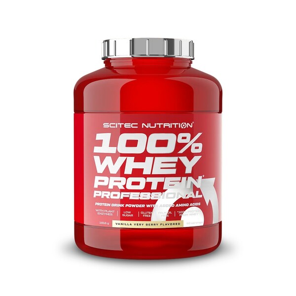 SciTec 100% Whey Protein Professional, Vanilla Very Berry - 1816g