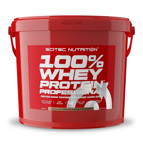 SciTec 100% Whey Protein Professional, Chocolate Cookies & Cream - 4000g