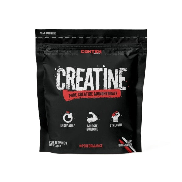 Conteh Sports Creatine Monohydrate, Raw Unflavoured - 1000g